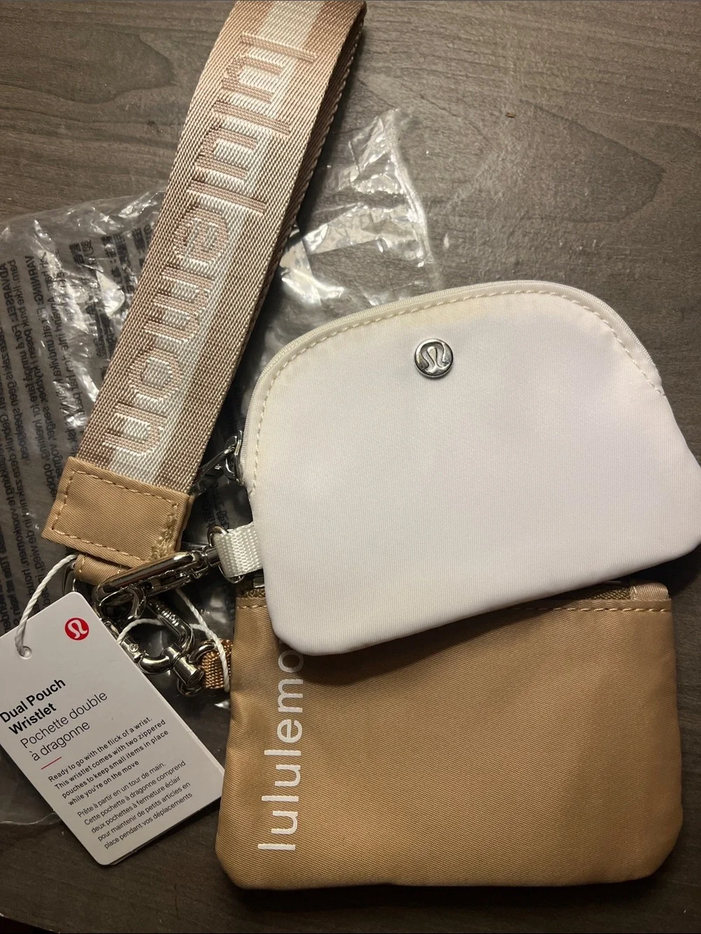 Dual pouch wristlet